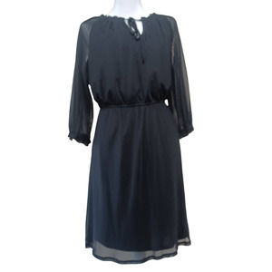 Morgan Taylor long sleeve Black tie front sexy dress size M